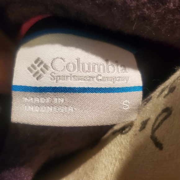 Columbia Zip Up Purple Fleece Hoodie Women's Size Small - Picture 5 of 8